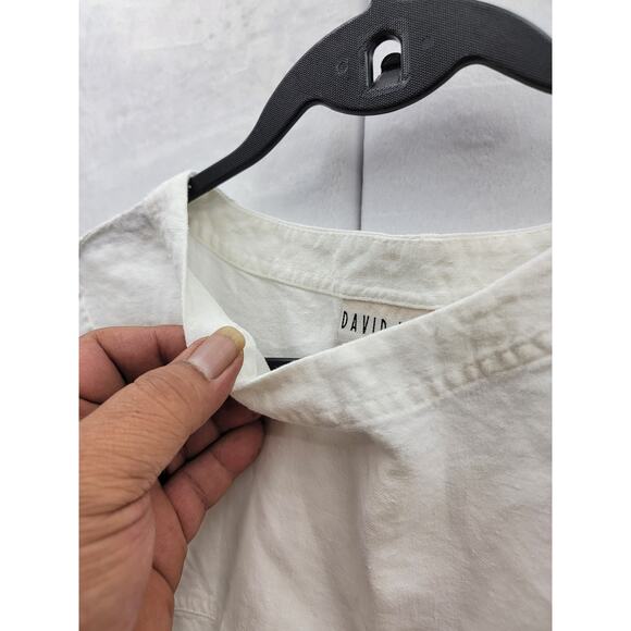 David Dart 100% Linen Pullover Top with Front Pocket, Sz P - Picture 10 of 13